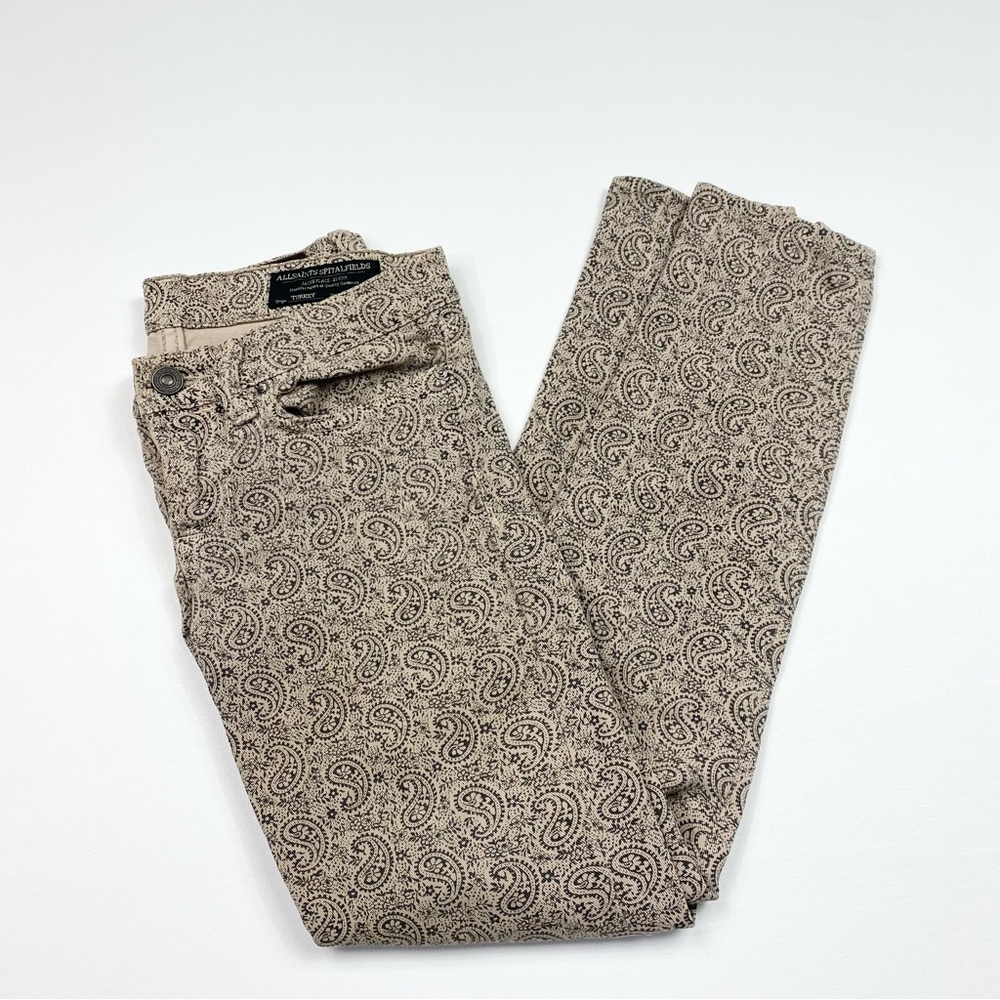 Women’s AllSaints Spitalfields “Jacks Place” Paisley Print Jeans/Pants Size 24